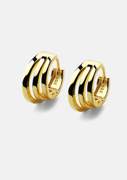 Pendientes Trio - 18k Chapados en oro