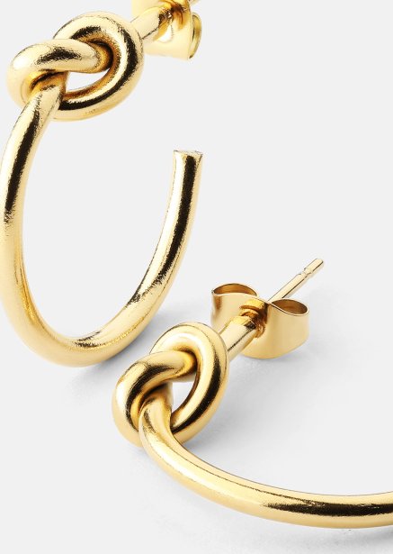 Loop Pendientes – 18k Chapados en oro
