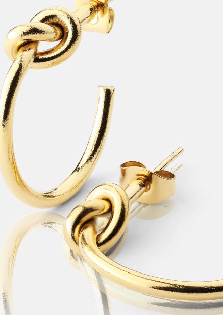 Loop Pendientes – 18k Chapados en oro