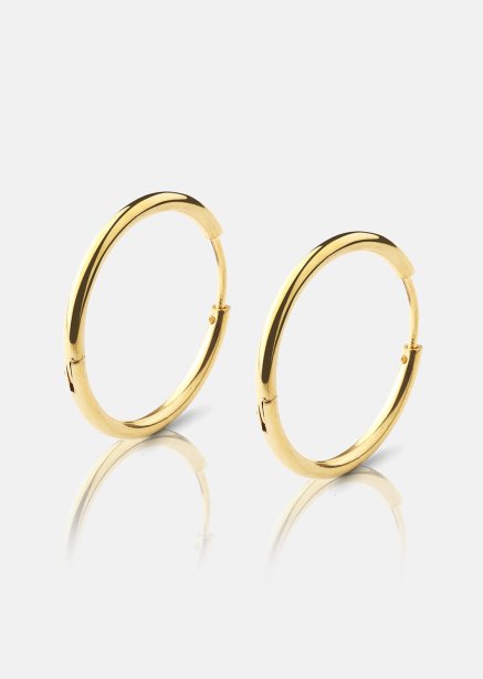 Pendiente Classic Medium - 18k Chapado en oro