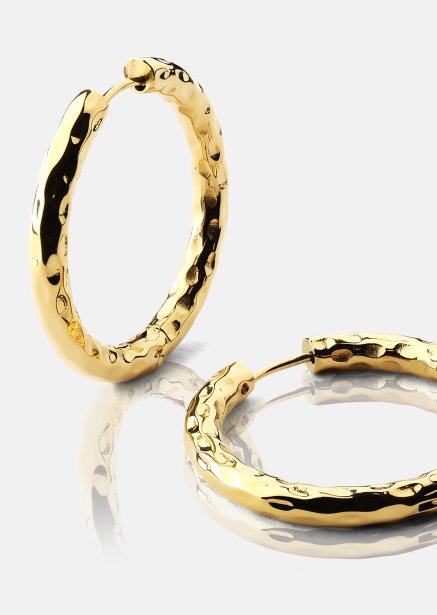 Pendiente Everyday Hoops - 18k Chapado en oro