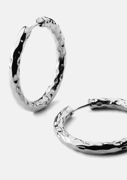 Pendiente Everyday Hoops - Chapado en plata
