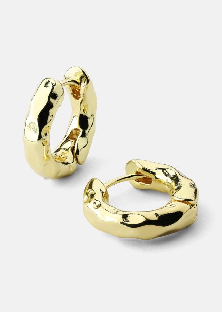 Pendiente Luxe Ripple Hoops - 18k Chapado en oro