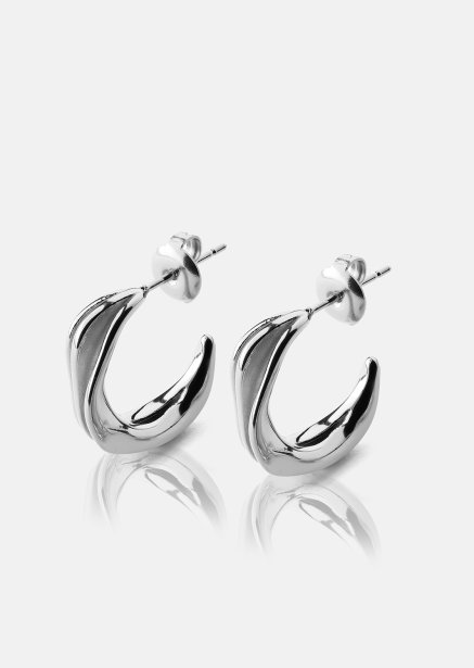 Pendientes Gleaming Flow - Chapados en plata