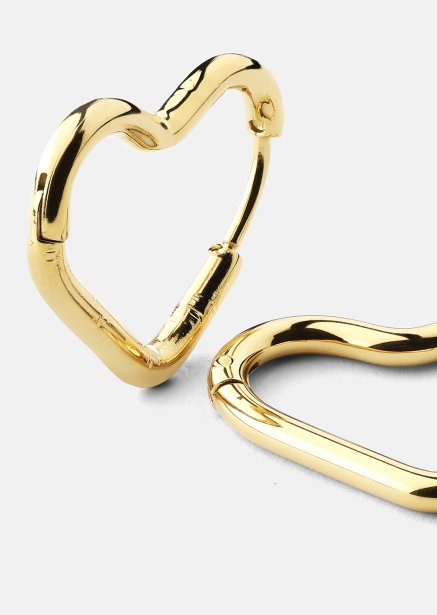 Pendiente Heart's Embrace - 18k Chapado en oro