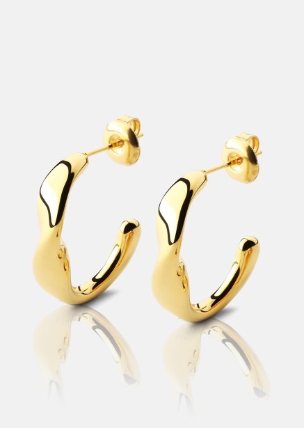 Pendiente Flow Gleam - 18k Chapado en oro