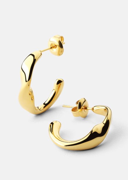 Pendiente Flow Gleam - 18k Chapado en oro