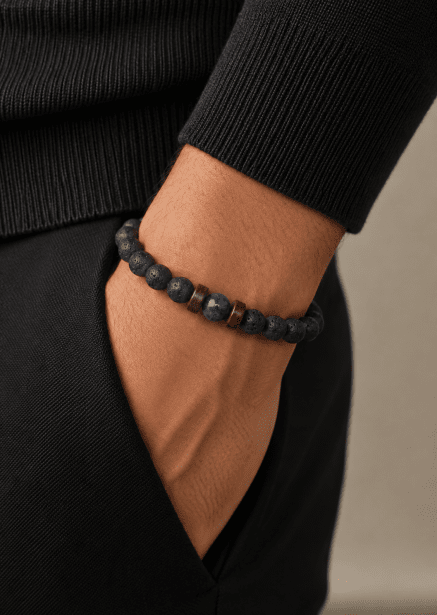 Pulsera de cuentas Lava Aura