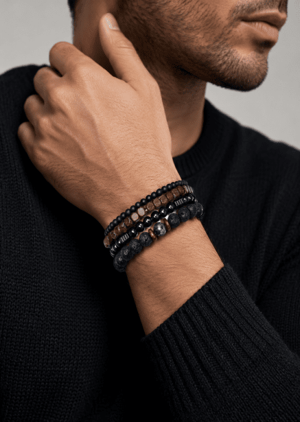 Pulsera de cuentas Obsidian Knack