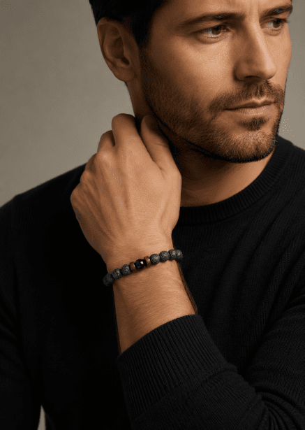 Pulsera de cuentas Obsidian Realm