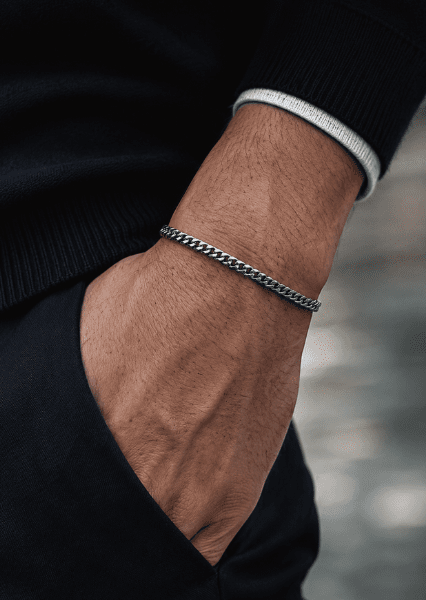 Pulsera Varen Haven - Chapada en plata