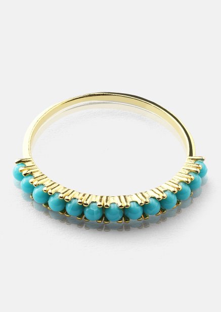 Blue Pearl Elegance Anillo - 18k Chapado en oro
