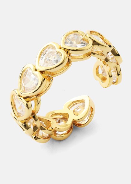 Anillo Heartfelt Love - 18k Chapado en oro