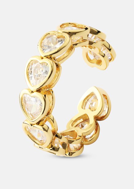 Anillo Heartfelt Love - 18k Chapado en oro