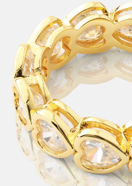 Anillo Heartfelt Love - 18k Chapado en oro