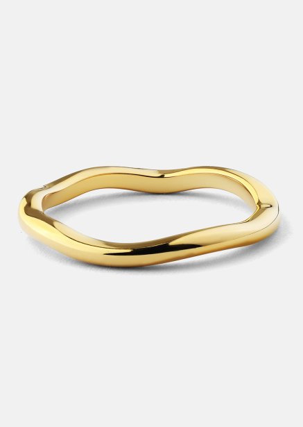 Anillo Wave Gold - Chapado en oro de 18k