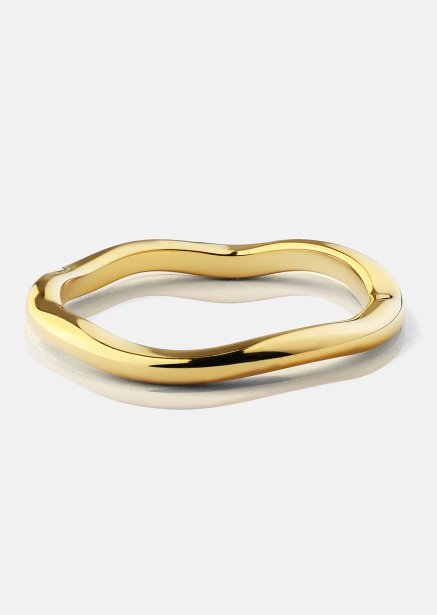 Anillo Wave Gold - Chapado en oro de 18k