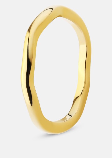 Anillo Wave Gold - Chapado en oro de 18k