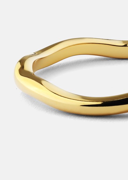 Anillo Wave Gold - Chapado en oro de 18k