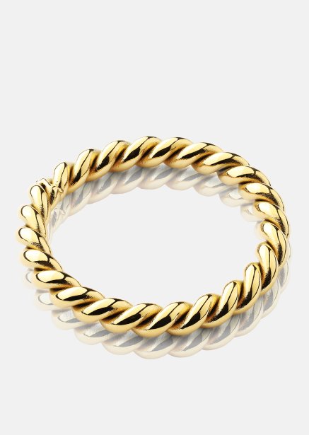 Anillo Golden Twist - Chapado en oro de 18k