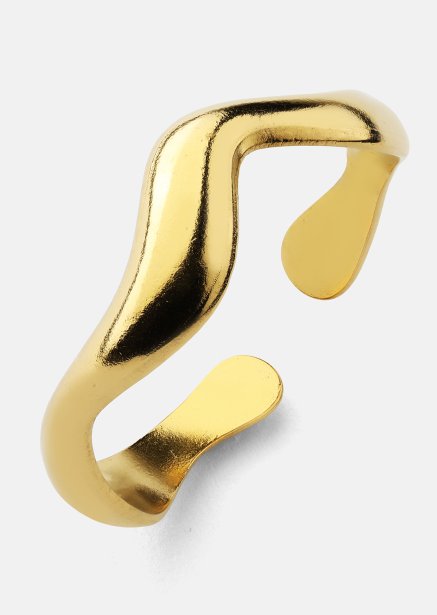 Anillo Vira - Chapado en oro de 18k
