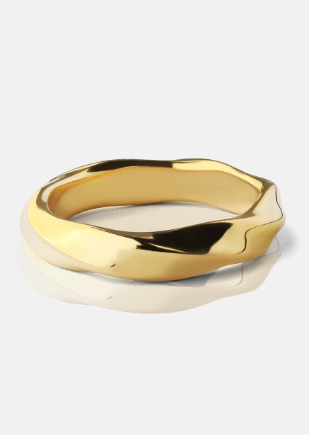 Anillo Swirl - Chapado en oro de 18k