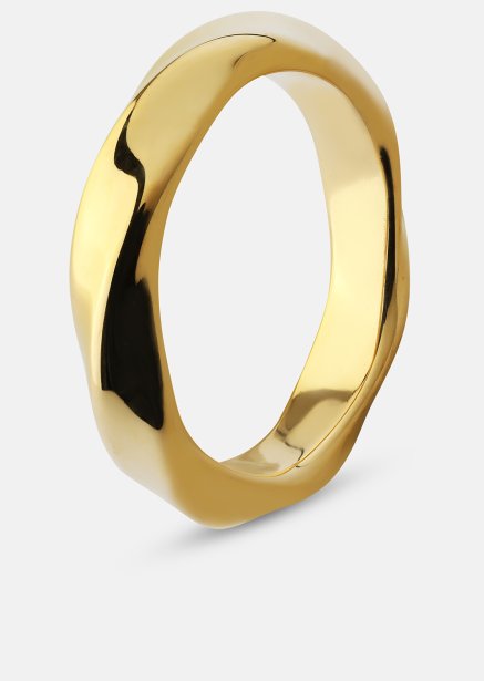 Anillo Swirl - Chapado en oro de 18k