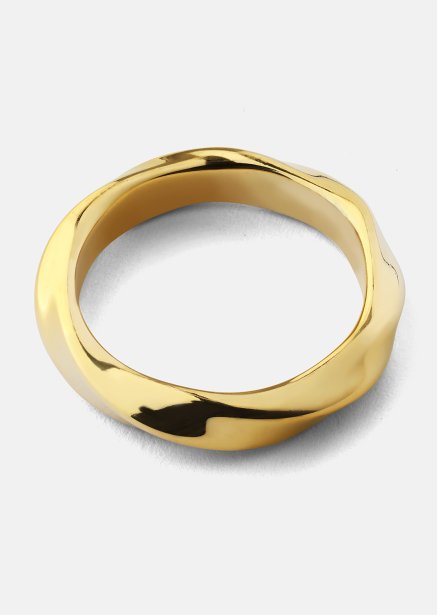 Anillo Swirl - Chapado en oro de 18k