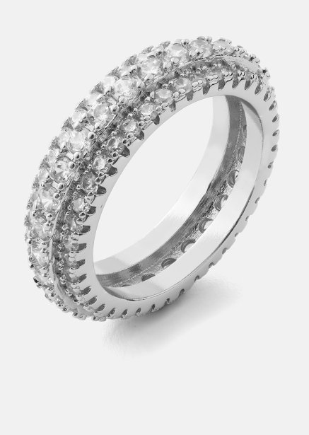 Anillo Crystal Shimmer - Chapado en plata