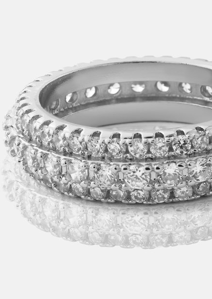 Anillo Crystal Shimmer - Chapado en plata