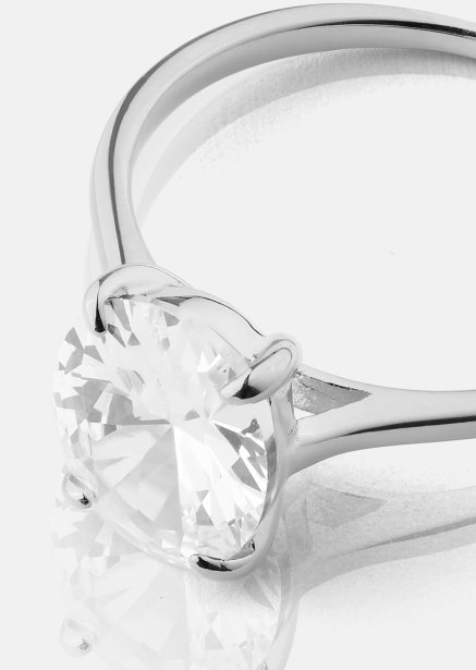 Anillo Clarity - Chapado en plata