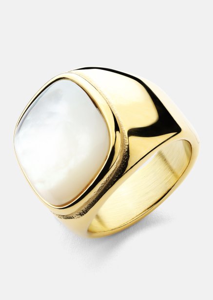 Anillo Blanche - Chapado en oro de 18k