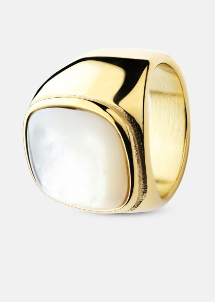 Anillo Blanche - Chapado en oro de 18k