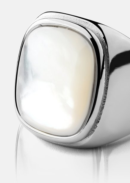 Anillo Blanche - Chapado en plata