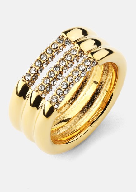 Anillo Lumière - Chapado en oro de 18k