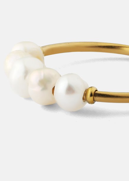 Anillo Perla - Chapado en oro de 18k