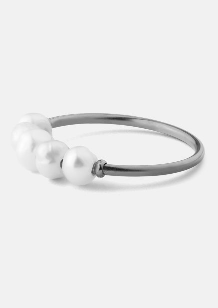 Anillo Perla - Chapado en plata