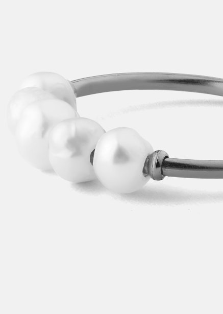 Anillo Perla - Chapado en plata