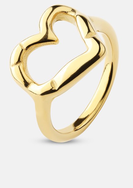Anillo Heartbeat - 18k Chapado en oro