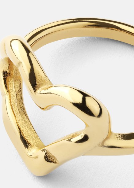 Anillo Heartbeat - 18k Chapado en oro