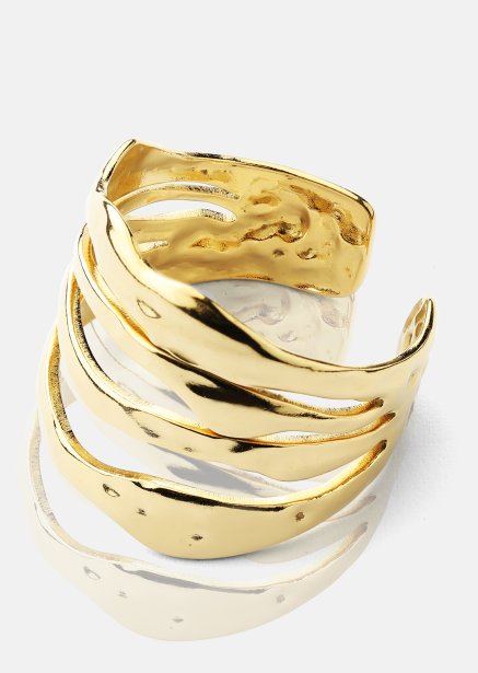 Anillo Wave - 18k Chapado en oro