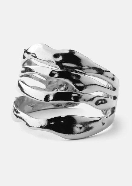 Anillo Wave - Chapado en plata