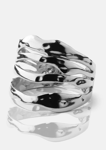 Anillo Wave - Chapado en plata