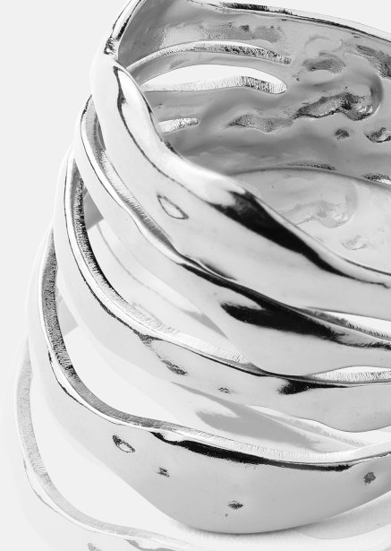 Anillo Wave - Chapado en plata