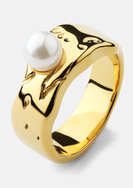 Anillo Pearl Serenity - 18k Chapado en oro