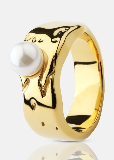 Anillo Pearl Serenity - 18k Chapado en oro
