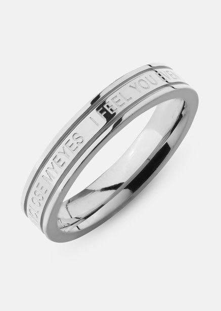 Anillo Plain Link - Chapado en plata