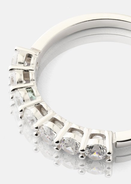 Anillo Link Eternal - Chapado en plata