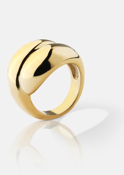 Anillo Bold Flow - 18k Chapado en oro