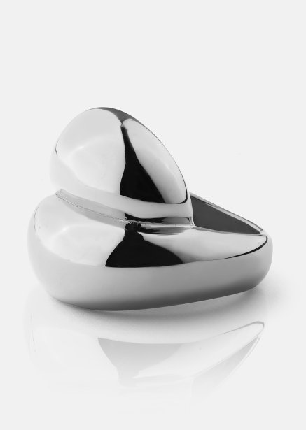 Anillo Bold Flow - 18k Chapado en plata